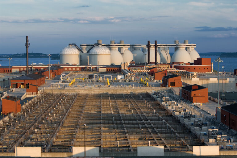 Anaerobic digestion and aeration lanes tanks, wastewater treatment plant