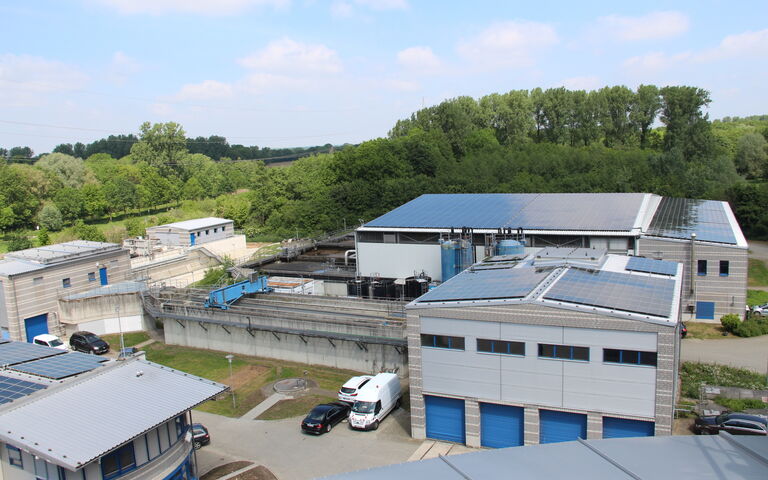 Figure 2. A view of the photovoltaic cells installed on the roof surfaces