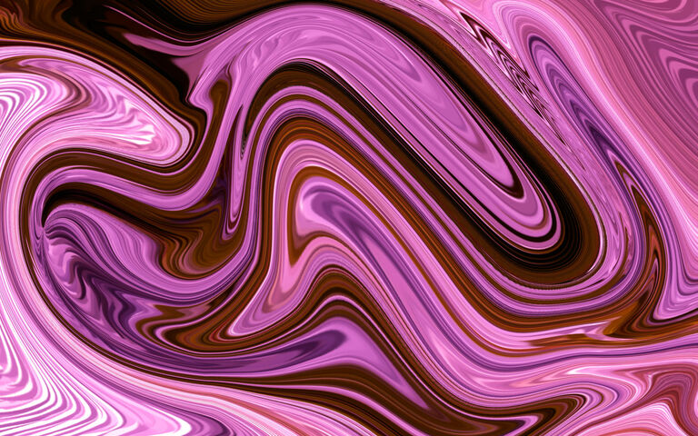 Abstract design of swirls in white, brown and purples