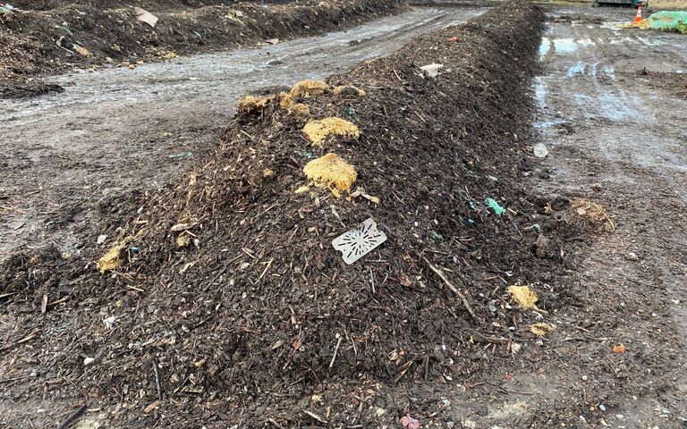 Windrow: long line of composting sludge and bulking agent