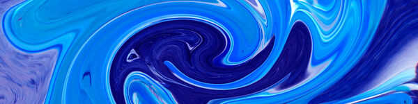 Abstract image of swirls, blue, black and purple