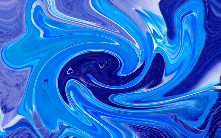 Abstract image of swirls, blue, black and purple